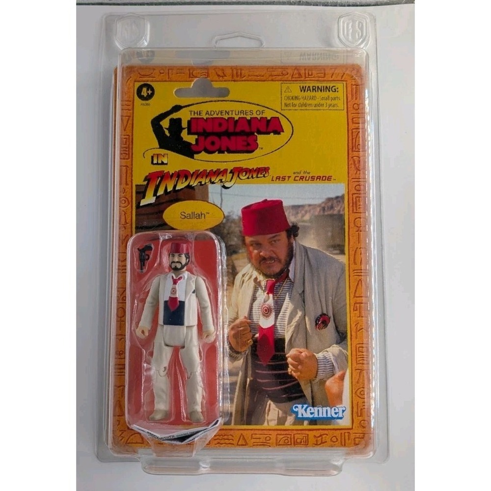 Indiana Jones & The Last Crusade Sallah 3.75 Figure New Minty With Protector